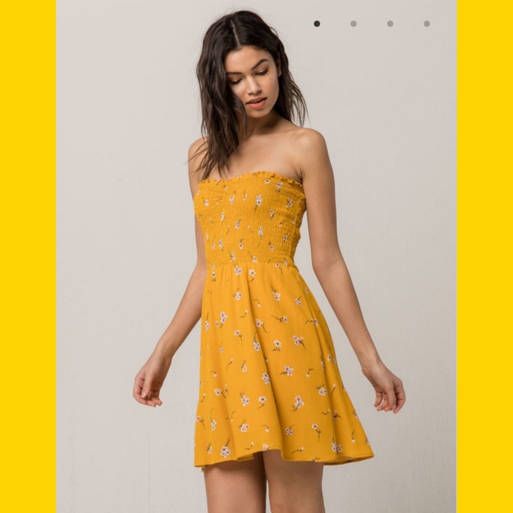 Tilly's Floral Tube Babydoll Dress